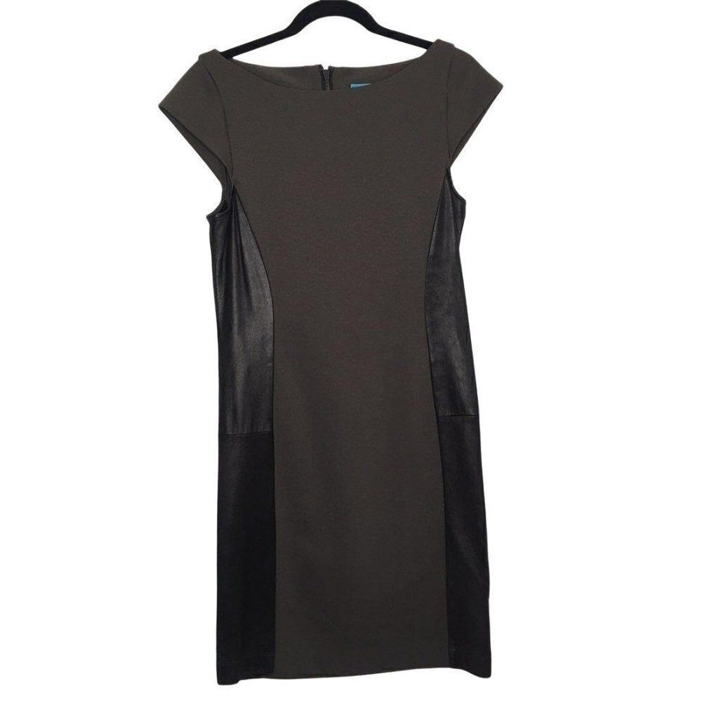 Alice + Olivia Brown and Black Dress